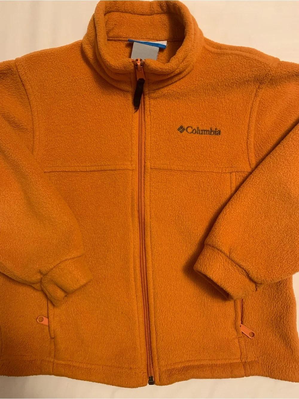 Columbia Pumpkin Orange Fleece Jacket 6/7 Halloween